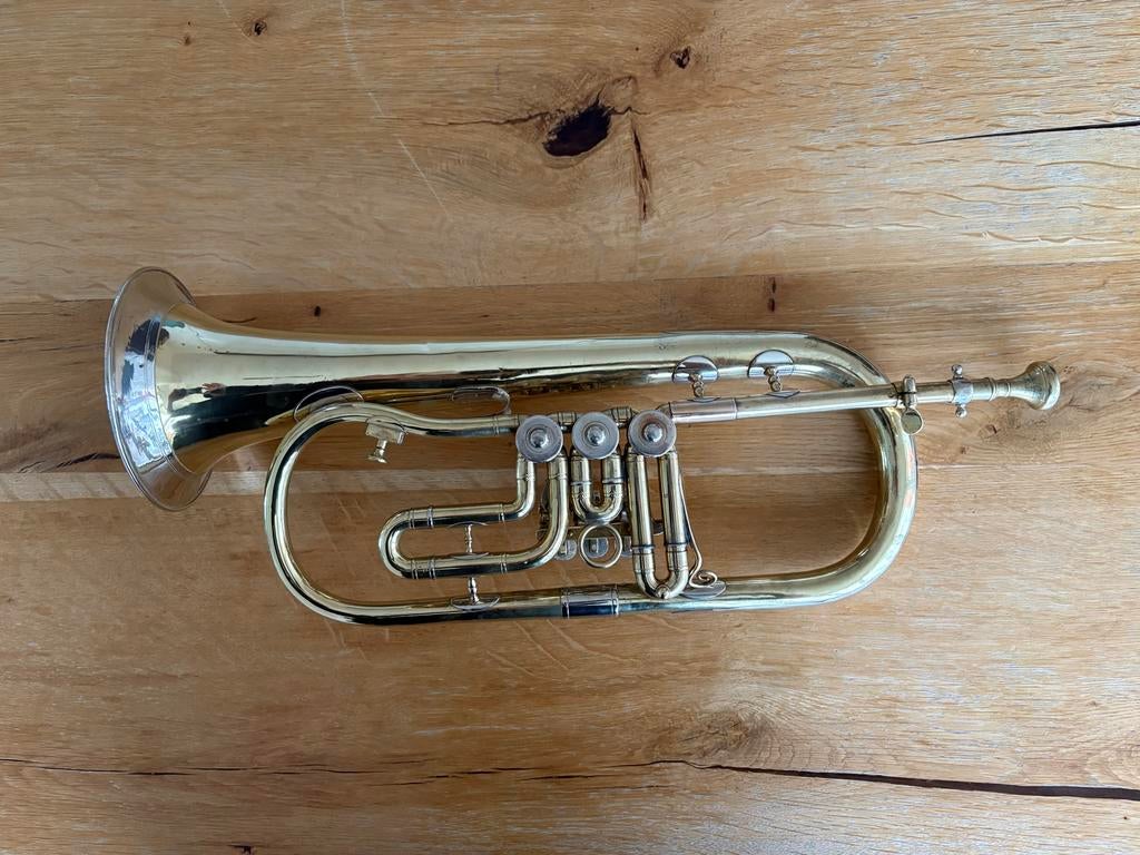 Gebruder Hug & Cie Zurich - Bohland Fuchs Flügelhorn bugel, Ophalen of Verzenden, Gebruikt, Overige typen