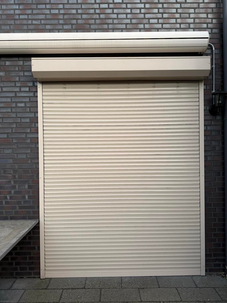 Rolluiken met Somfy motor, Doe-het-zelf en Verbouw, Rolluiken, Gebruikt, 200 cm of meer, 100 tot 150 cm, Wit, Elektrische bediening