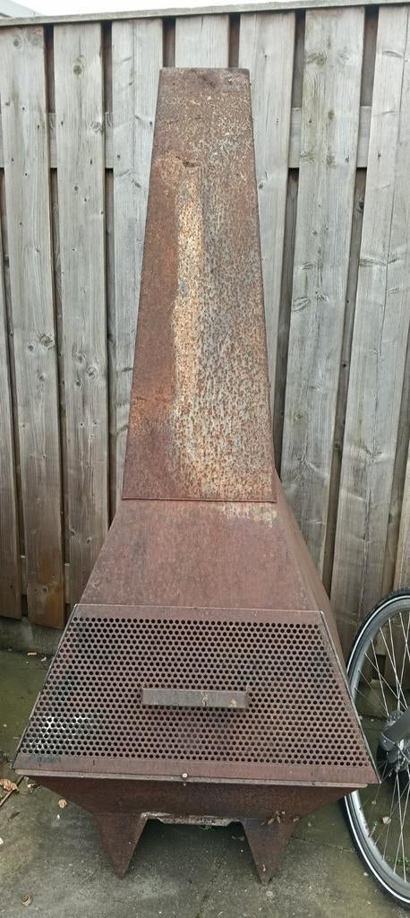 Cortenstaal houtkachel, Tuin en Terras, Tuinhaarden, Ophalen