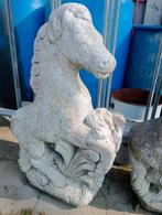 2 Brocante paarden beton 80 cm, Ophalen of Verzenden