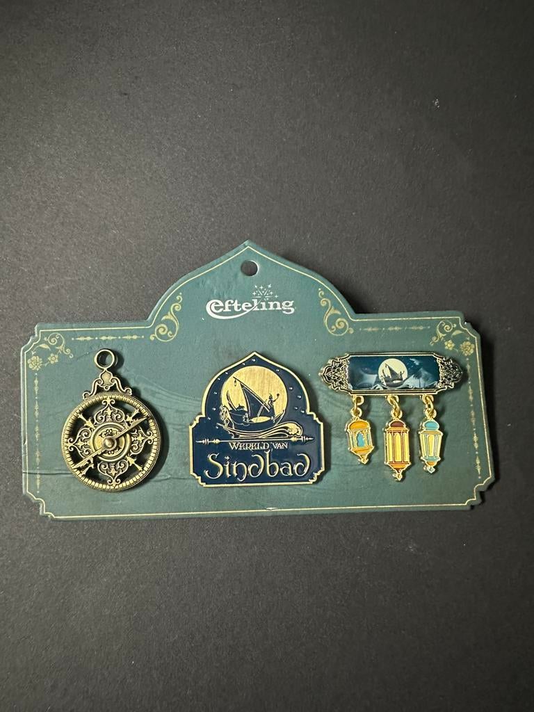 Efteling pin sindbad, Verzamelen, Efteling, Ophalen of Verzenden, Zo goed als nieuw, Button of Speldje
