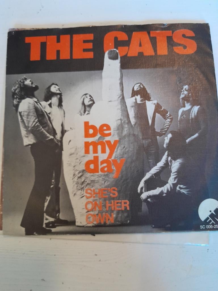 The cats 7inch be my day, Cd's en Dvd's, Vinyl Singles, Ophalen of Verzenden, Zo goed als nieuw, Pop