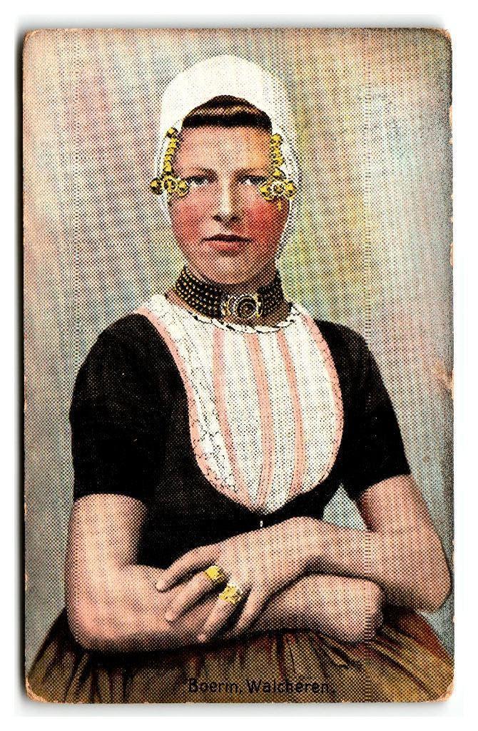 Walcheren, Boerin in Klederdracht, Verzenden, Voor 1920, Gelopen, Zeeland