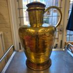 Zeer oude grote koperen vaas, +/- 6 kg, h 62 x d 38 cm, Ophalen