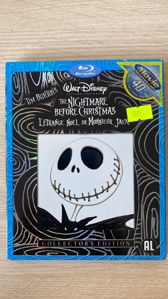 The nightmare before christmas blu ray NL versie, Ophalen of Verzenden, Zo goed als nieuw, Horror