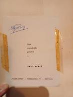 Gesigneerde kaart van Paul Acket (Muziek Expres), Ophalen of Verzenden