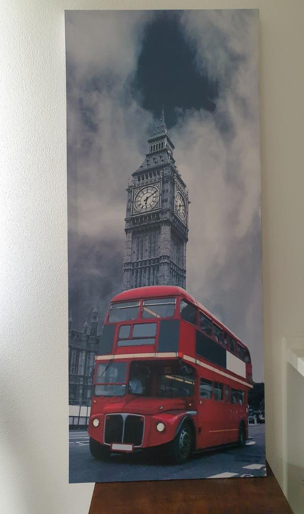 Canvas London groot, 125 cm of meer, Ophalen of Verzenden, Zo goed als nieuw, Schilderij