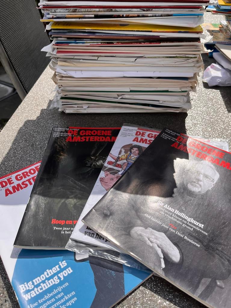 Gratis grote stapel Groene Amsterdammers (tijdschriften), Ophalen, Gelezen, Overige typen