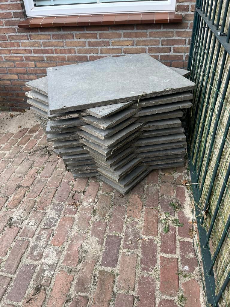 Natuursteen tegel 80x80, Tuin en Terras, Gebruikt, Ophalen of Verzenden, Terrastegels, Natuursteen