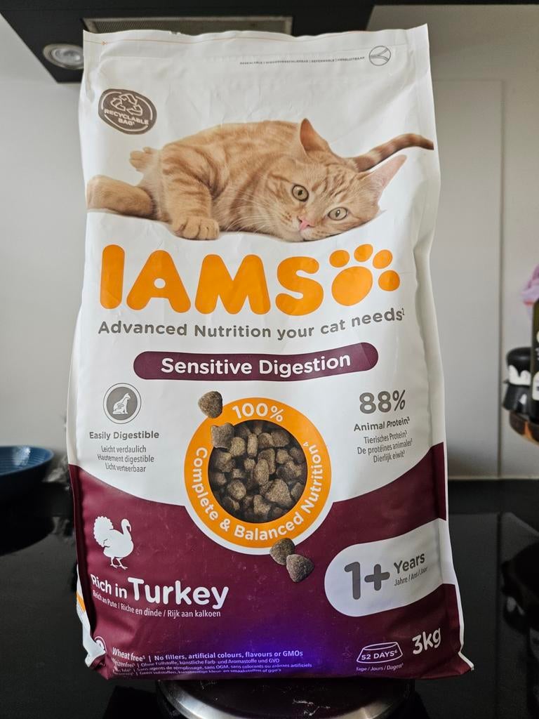 Iams kattenbrokjes. Sensitive Digestion., Dieren en Toebehoren, Dierenvoeding, Ophalen of Verzenden, Kat