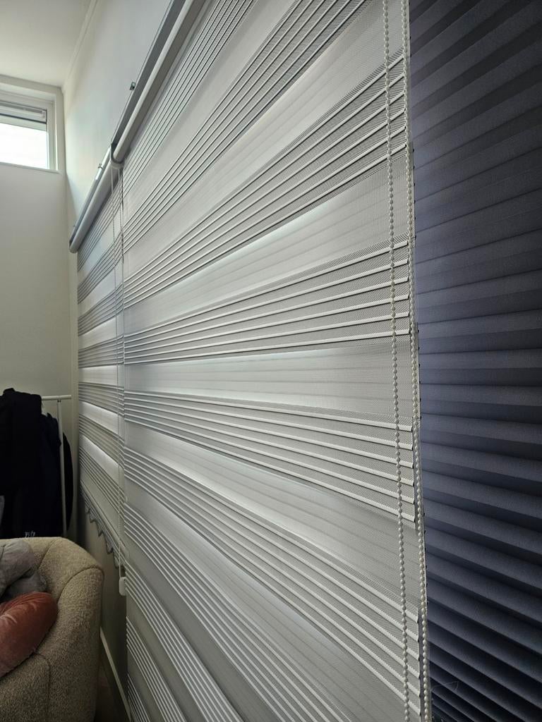 Luxe semi verduisterend duo gordijn, Ophalen, Zo goed als nieuw, 100 tot 150 cm, 200 cm of meer