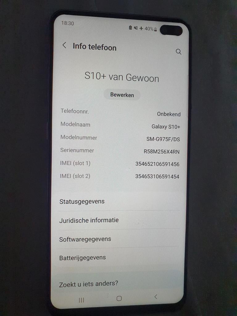 Samsung Galaxy S10 Plus 128GB - Krasvrij scherm, Telecommunicatie, Mobiele telefoons | Samsung, Gebruikt, Touchscreen, Ophalen of Verzenden