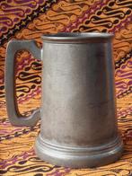 Mooi antieke beker uit Engeland met bodem van glas 12,8 cm.