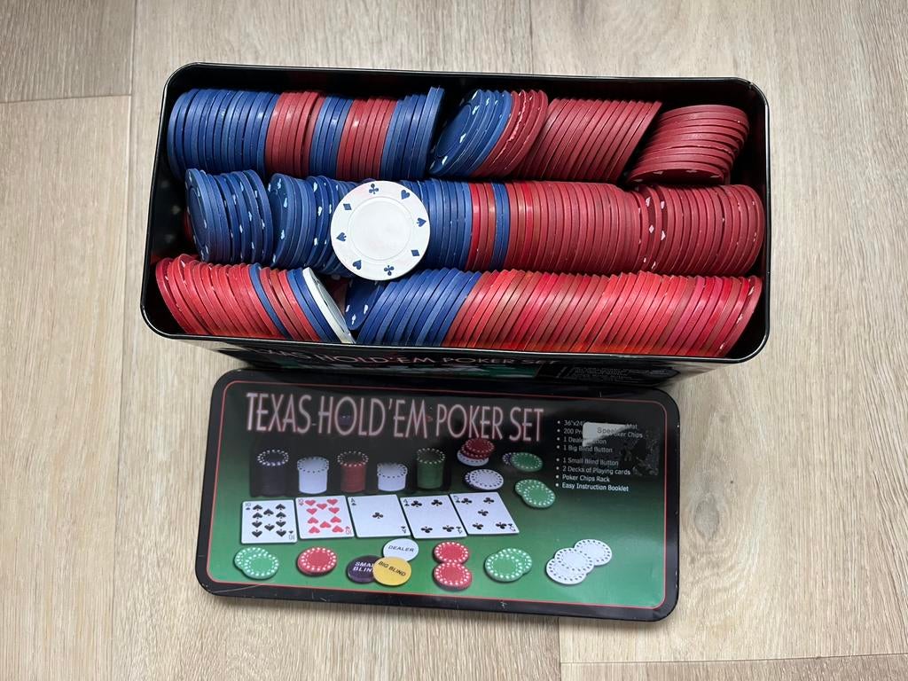 Losse pokerchips, Drie of vier spelers, Ophalen of Verzenden, Zo goed als nieuw