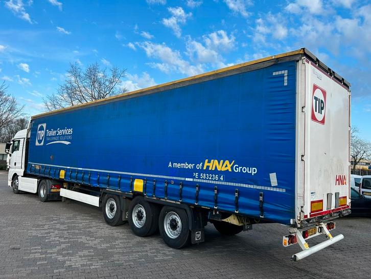 Krone Tautliner / bj 2017 / nieuwe apk!, Auto's, Vrachtwagens, Particulier, Te koop, Aanhangers en Opleggers, Ophalen