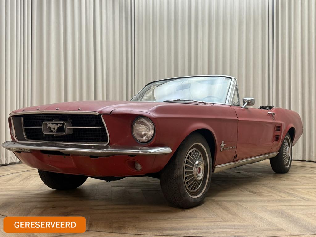 Ford USA Mustang Cabriolet / 1967 / 3,3 Liter 200 Cu 6-cilin, Auto's, Automaat, Achterwielaandrijving, Zwart, Cabriolet