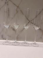 4 X KRISTALLEN CHAMPAGNE GLAZEN KRISTAL BIJNA GRATIS, Ophalen of Verzenden, Zo goed als nieuw, Overige typen