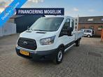 Ford Transit 350 2.0 TDCI L3H1 DC,Apk,Nap, (bj 2019), Auto's, Bestelauto's, Stof, 7 stoelen, Wit, 14 km/l