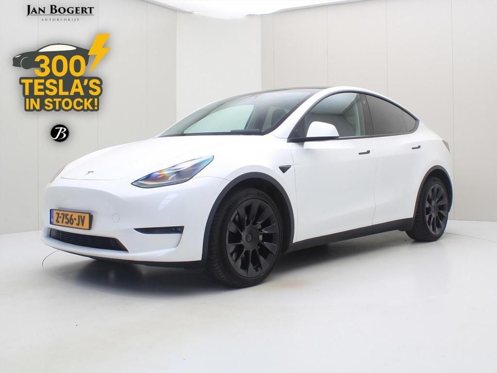 Tesla Model Y Long Range AWD 75kWh 351pk 95% SoH [AUTOPILOT+, Auto's, Tesla, Gebruikt, Wit, Origineel Nederlands, Vierwielaandrijving