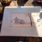2 mooie gravures of etsen, Ophalen of Verzenden