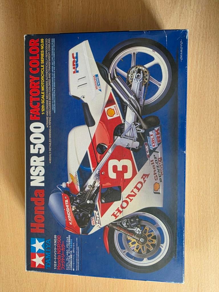 Honda NSR 500 Factory Color Tamiya 1/12, Hobby en Vrije tijd, Modelbouw | Auto's en Voertuigen, Nieuw, Ophalen of Verzenden, Tamiya