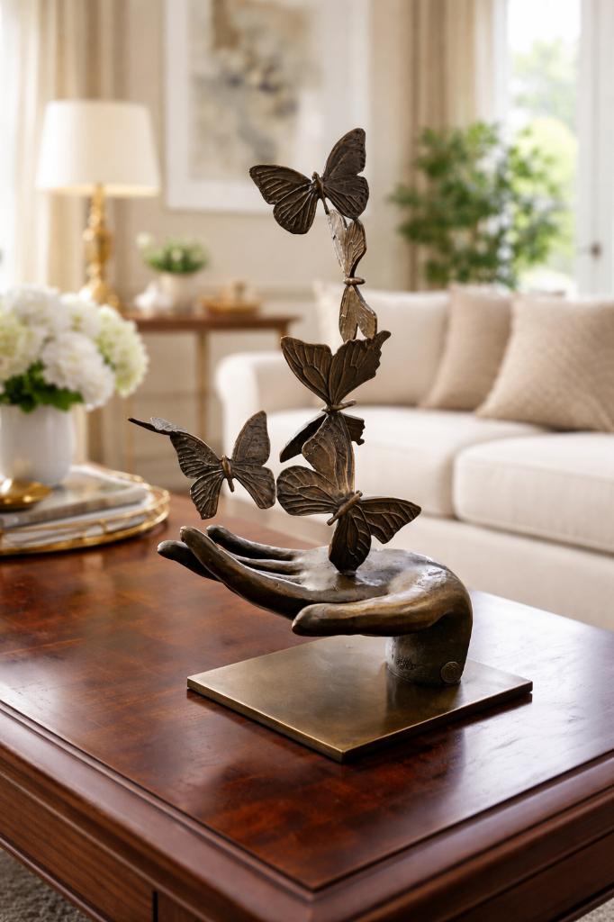 vlinders , brons, Huis en Inrichting, Woonaccessoires | Overige, Nieuw, Overige materialen, Bruin, Landelijk, Ophalen of Verzenden