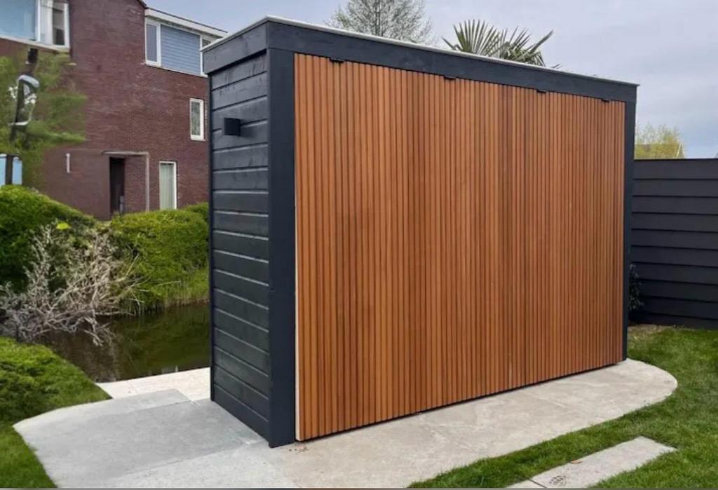 Gevelbekleding 58m2 Thermo Ayous triple blokprofiel 21x141mm, Doe-het-zelf en Verbouw, Hout en Planken, Ophalen, Minder dan 25 mm