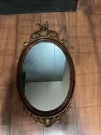 Vintage ovale italiaanse Barok spiegel, Ophalen of Verzenden, Ovaal, Minder dan 50 cm