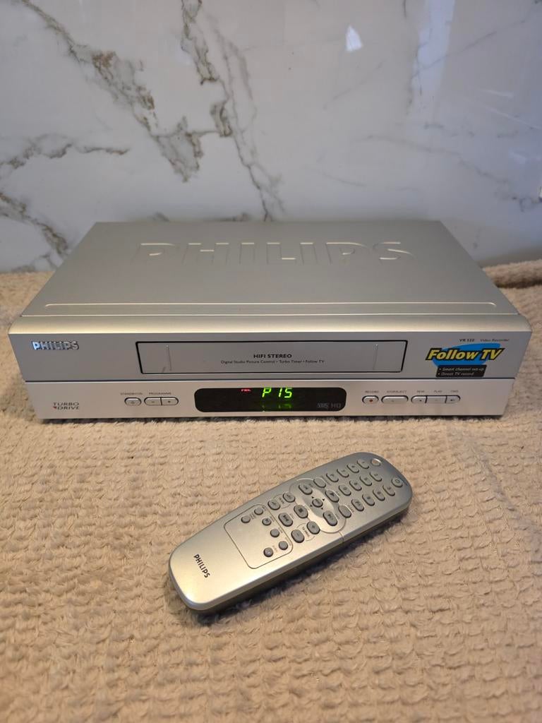 Philips VR550 VHS videorecorder met afstandsbediening, Ophalen of Verzenden