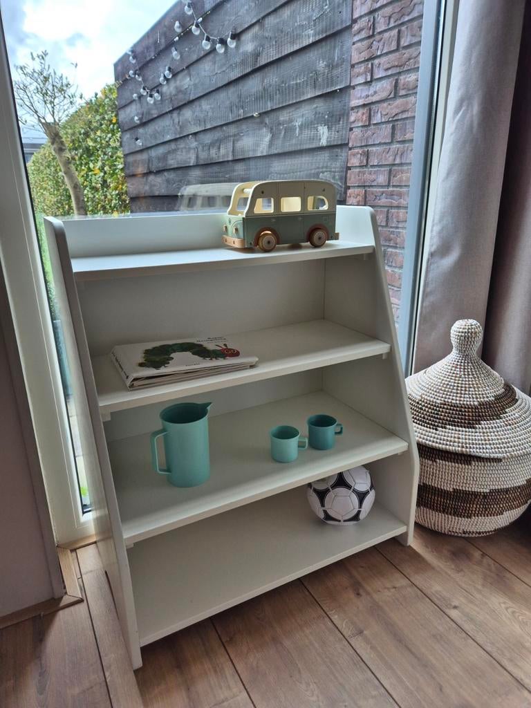 Montessori speelgoedkast - Wit, ideaal voor kinderboeken, Kast, Zo goed als nieuw, 75 tot 100 cm, Minder dan 50 cm