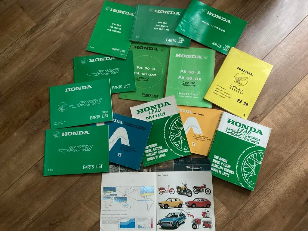 HONDA SCOOTER/BROMFIETS boeken, Fietsen en Brommers, Verzenden, Zo goed als nieuw