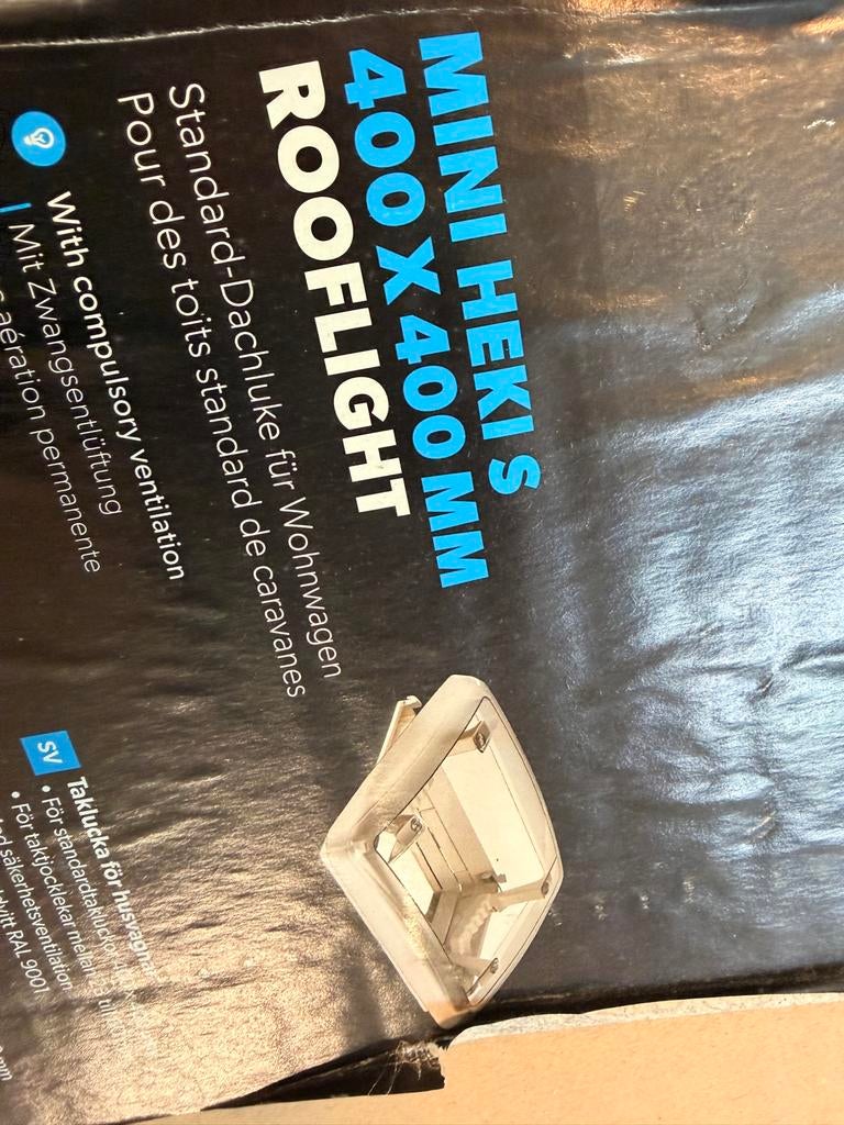 Dometic Mini Heki S Dakluik 40x40 cm met ventilatie NIEUW, Verzenden, Nieuw