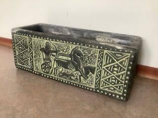 design plantenbak bloembak met een Grieks reliëfpatroon, Ophalen, Overige materialen, Minder dan 30 cm, Minder dan 60 cm