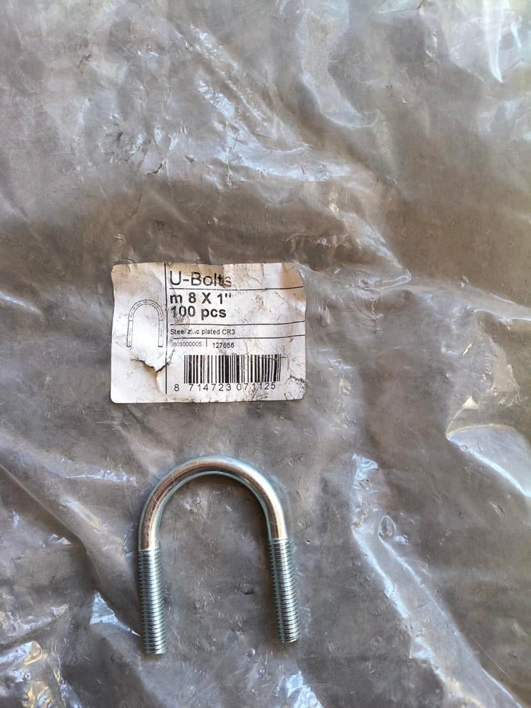 U-beugels staal verzinkt.
M8 x 1" Hoogte: 60 m draad 30 mm, Doe-het-zelf en Verbouw, Buizen en Afvoer, Pvc, Nieuw, Ophalen of Verzenden