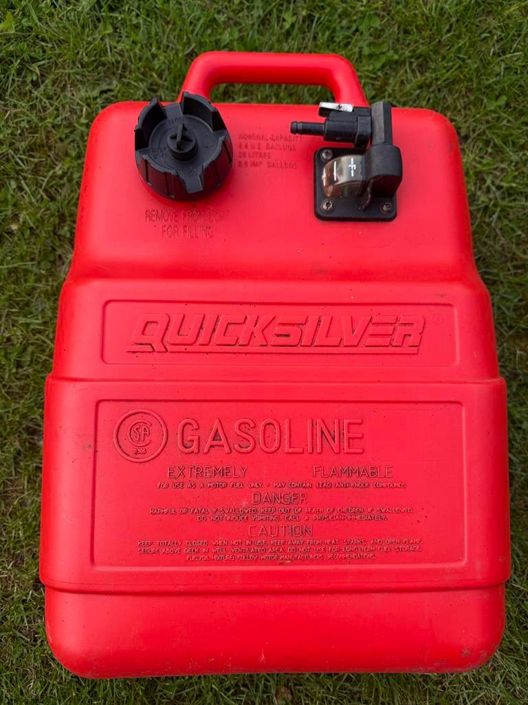 Quicksilver Benzinetank 25L met brandstofmeter, Watersport en Boten, Ophalen of Verzenden, Gebruikt, Motor en Techniek