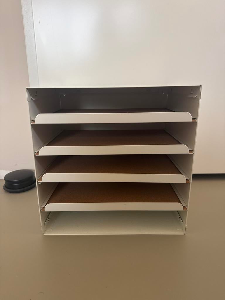 Wit-metalen bureau organizer, Diversen, Ophalen, Gebruikt