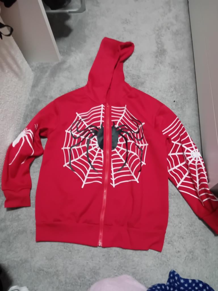 Spiderman Zip Up Hoodie Maat XS/S, Ophalen of Verzenden, Zo goed als nieuw