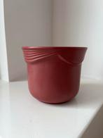 Rode Bloempot Scheurich West Germany jaren ‘80, Gebruikt, Rond, Binnen, Ophalen of Verzenden