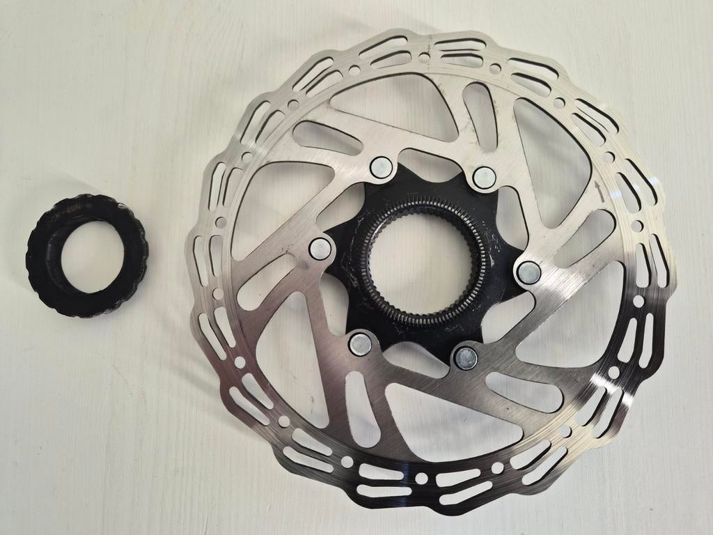 Shimano Centerlock 160mm schijfrem & remblok setje, Remmen, Fatbike, Overige materialen, Ophalen of Verzenden