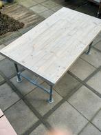 tuintafel - tafel steigerhout - steigerbuizen tafel, Caravans en Kamperen, Ophalen, Zo goed als nieuw, Campingtafel