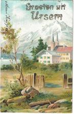 Jt22-7  Fantasie kaart Ursem, Verzenden, Voor 1920, Ongelopen