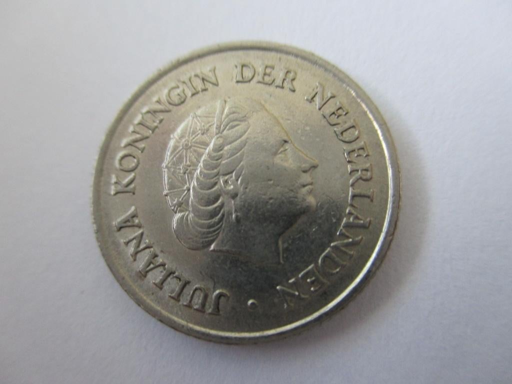 Kwartje 1961, Ophalen of Verzenden, Koningin Juliana, 25 cent, Losse munt