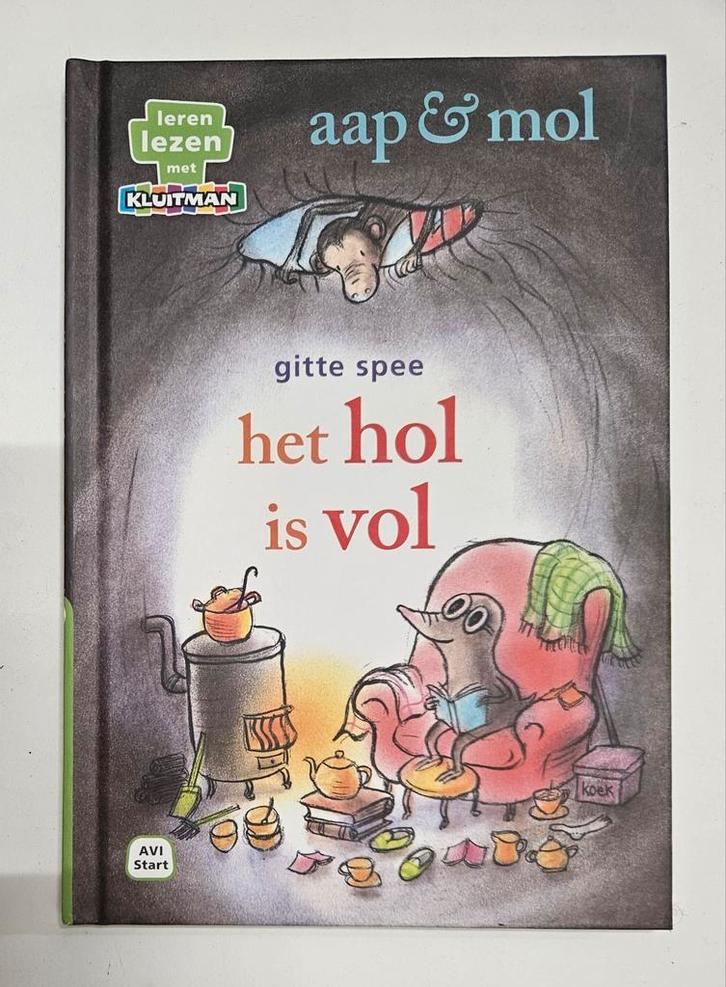 Gitte Spee - aap & mol het hol is vol, Boeken, Kinderboeken | Jeugd | onder 10 jaar, Zo goed als nieuw, Fictie algemeen, Ophalen of Verzenden