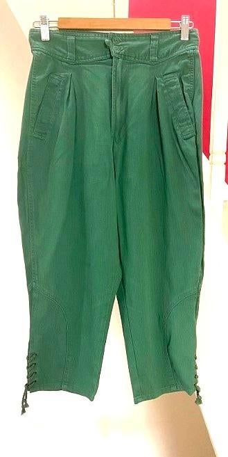 Part Two - Vintage groene kniebroek, Kleding | Dames, Part Two, Ophalen of Verzenden, Zo goed als nieuw, Driekwart