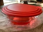 Tupperware eleganzia schaal rood 3,2 liter, Tupperware, Schaal, Nieuw, Ophalen of Verzenden