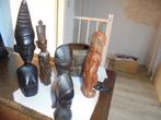 lot 7 stuks afrikaans houtsnijwerk, Antiek en Kunst, Kunst | Beelden en Houtsnijwerken, Ophalen of Verzenden