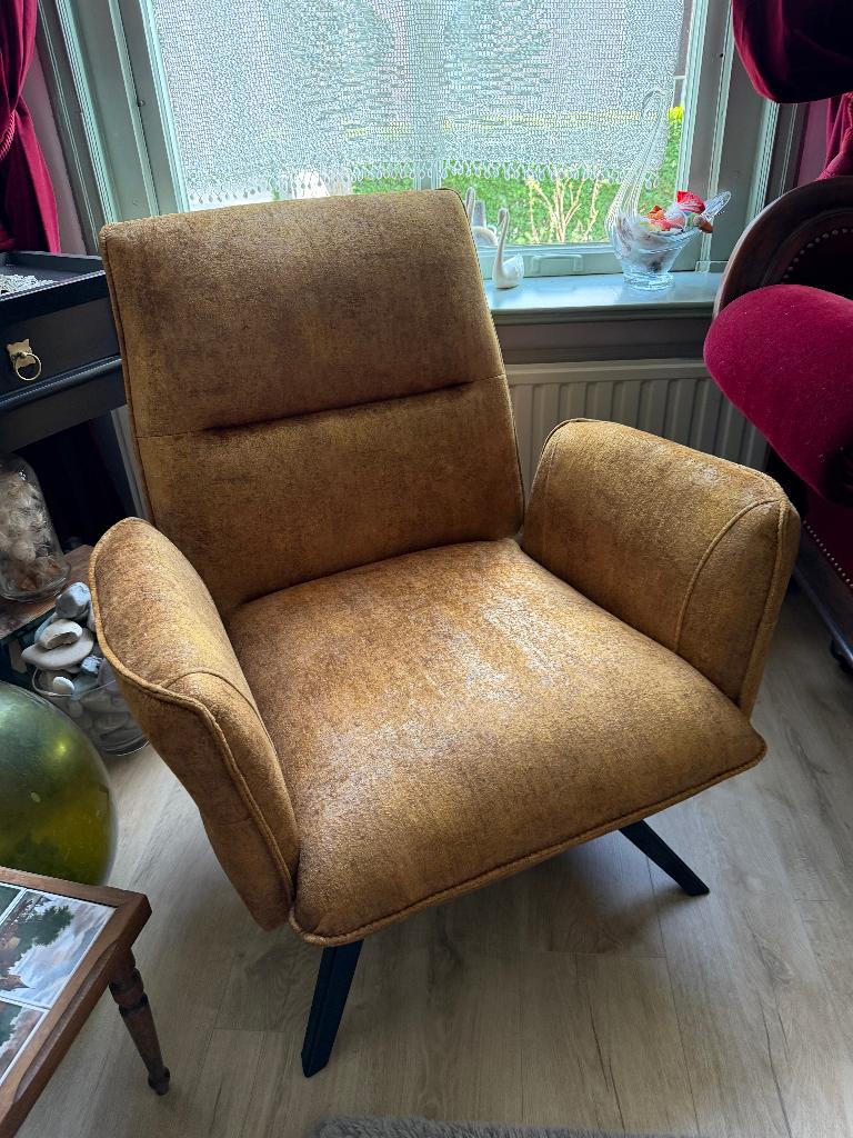 Fauteuil, Huis en Inrichting, Ophalen, Gebruikt, 75 tot 100 cm, Stof
