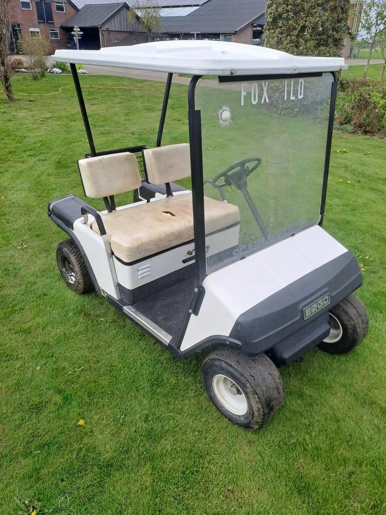 Golfcar golfkar benzine, Sport en Fitness, Golf, Ophalen of Verzenden, Zo goed als nieuw, Golfkar