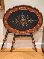 Handbeschilderde Hindeloopen klaptafel - 75x57 cm, Ophalen of Verzenden