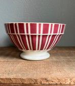 Franse spoelkom rood / wit streep, Ophalen of Verzenden